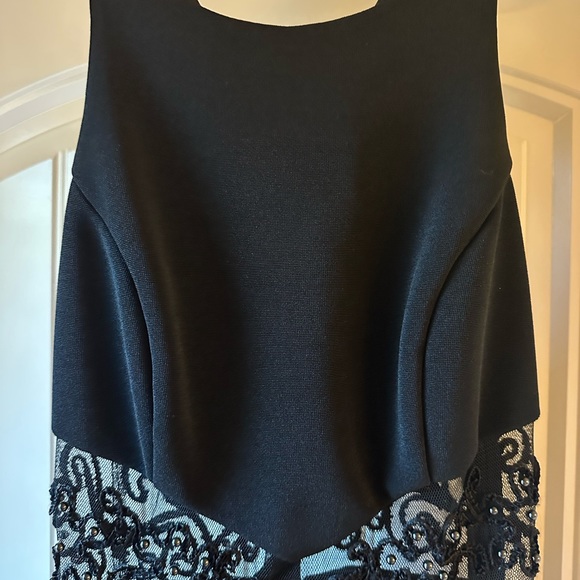 Cache Black Beaded Formal Dress, Size 3-4 - Picture 4 of 10